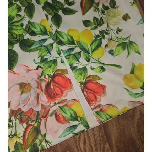 NWT Alexia Admor Scuba Sheath Dress Lemon Floral Retail: $289 - Picture 9 of 10